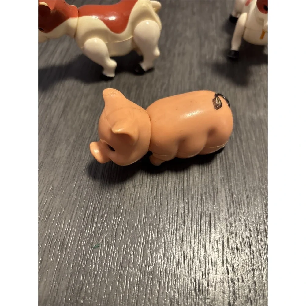 Fisher-Price Little People Zoo Farm Animals Lot of 6 Vtg 1970-80s Toys Hong Kong